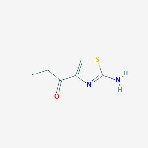 molecular formula C6H8N2OS B8777634 1-(2-Amino-1,3-thiazol-4-yl)propan-1-one 