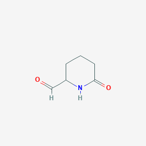 molecular formula C6H9NO2 B8777779 6-Oxo-piperidine-2-carbaldehyde 