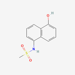 molecular formula C11H11NO3S B8777825 Methanesulfonamide, N-(5-hydroxy-1-naphthalenyl)- CAS No. 54179-49-6