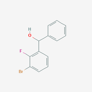 molecular formula C13H10BrFO B8777878 (3-Bromo-2-fluorophenyl)(phenyl)methanol 