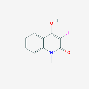 molecular formula C10H8INO2 B8777885 4-hydroxy-3-iodo-1-methyl-2(1H)-quinolinone 