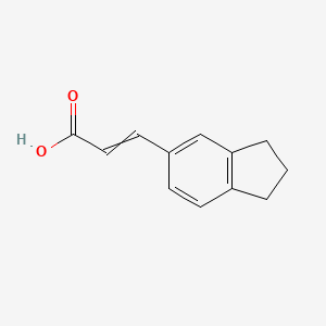 molecular formula C12H12O2 B8777986 3-(2,3-Dihydro-1h-inden-5-yl)prop-2-enoic acid 