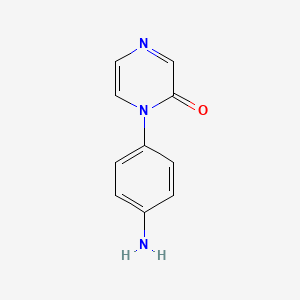molecular formula C10H9N3O B8778038 1-(4-Aminophenyl)pyrazin-2(1H)-one CAS No. 444002-64-6