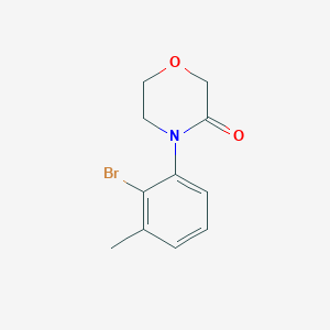 molecular formula C11H12BrNO2 B8778053 4-(2-Bromo-3-methylphenyl)morpholin-3-one 