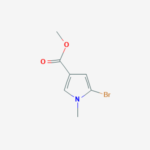 molecular formula C7H8BrNO2 B8778091 methyl 5-bromo-1-methyl-1H-pyrrole-3-carboxylate 