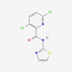 molecular formula C9H5Cl2N3OS B8778102 3,6-dichloro-N-(1,3-thiazol-2-yl)pyridine-2-carboxamide 