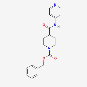 molecular formula C19H21N3O3 B8778107 Benzyl 4-(pyridin-4-ylcarbamoyl)piperidine-1-carboxylate CAS No. 110105-32-3