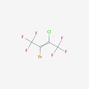 molecular formula C4BrClF6 B8778164 1,1,1,4,4,4-Hexafluoro-2-bromo-3-chloro-2-butene 
