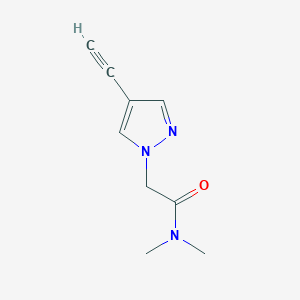 molecular formula C9H11N3O B8778204 2-(4-Ethynyl-1H-pyrazol-1-yl)-N,N-dimethylacetamide 