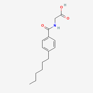 N-[(4-hexylphenyl)carbonyl]glycine