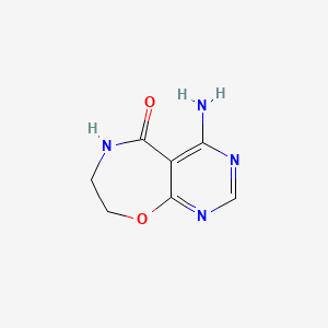 4-Amino-7,8-dihydropyrimido[5,4-f][1,4]oxazepin-5(6H)-one