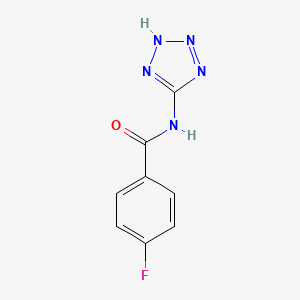 molecular formula C8H6FN5O B8778249 4-Fluoro-N-(1H-tetrazol-5-yl)benzamide 