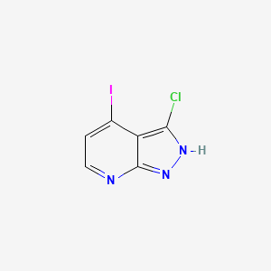 3-chloro-4-iodo-1H-pyrazolo[3,4-b]pyridine