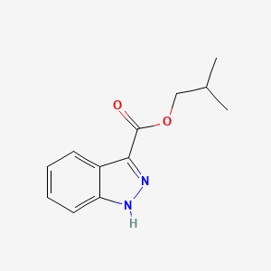 molecular formula C12H14N2O2 B8778281 2-methylpropyl 1H-indazole-3-carboxylate 