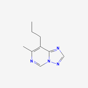 molecular formula C9H12N4 B8778335 7-Methyl-8-propyl-[1,2,4]triazolo[1,5-C]pyrimidine CAS No. 748807-62-7