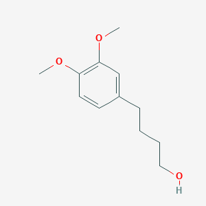 molecular formula C12H18O3 B8778343 3,4-Dimethoxy-benzenebutanol 
