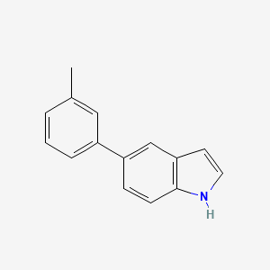 molecular formula C15H13N B8778391 5-(3-Methylphenyl)-1H-indole 