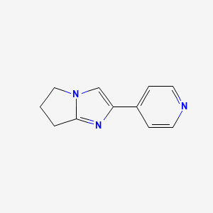 molecular formula C11H11N3 B8778498 2-(pyridin-4-yl)-6,7-dihydro-5H-pyrrolo[1,2-a]imidazole 