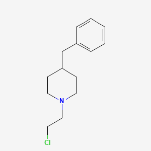 molecular formula C14H20ClN B8778503 2-(4-Benzylpiperidino)chloroethane 