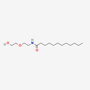 molecular formula C16H33NO3 B8778511 Dodecanamide, N-[2-(2-hydroxyethoxy)ethyl]- CAS No. 20138-28-7