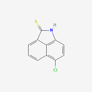 molecular formula C11H6ClNS B8778518 6-Chloro-benz(cd)indole-2-thiol 