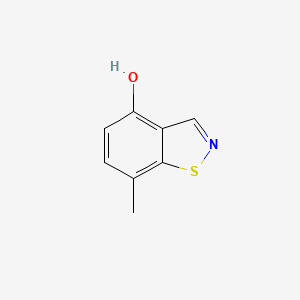 molecular formula C8H7NOS B8778538 7-Methylbenzo[d]isothiazol-4-ol 