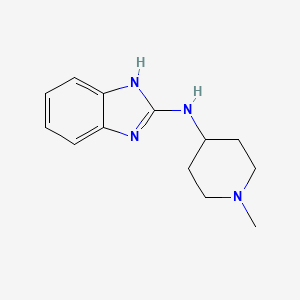 molecular formula C13H18N4 B8778549 (1H-Benzoimidazol-2-yl)-(1-methyl-piperidin-4-yl)-amine 