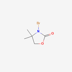 molecular formula C5H8BrNO2 B8778558 3-Bromo-4,4-dimethyloxazolidin-2-one CAS No. 60491-95-4