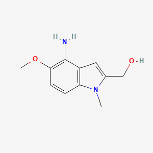 molecular formula C11H14N2O2 B8778580 (4-Amino-5-methoxy-1-methyl-1H-indol-2-yl)methanol 