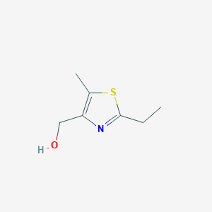 molecular formula C7H11NOS B8778591 (2-Ethyl-5-methyl-1,3-thiazol-4-YL)methanol 
