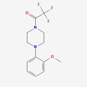 molecular formula C13H15F3N2O2 B8778601 2,2,2-Trifluoro-1-[4-(2-methoxyphenyl)piperazin-1-yl]ethanone 