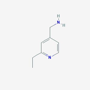 molecular formula C8H12N2 B8778609 (2-Ethylpyridin-4-yl)methanamine 