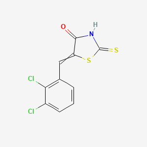 molecular formula C10H5Cl2NOS2 B8778611 5-[(2,3-Dichlorophenyl)methylene]-2-thioxo-4-thiazolidinone 