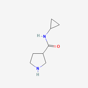molecular formula C8H14N2O B8778632 N-Cyclopropylpyrrolidine-3-carboxamide 