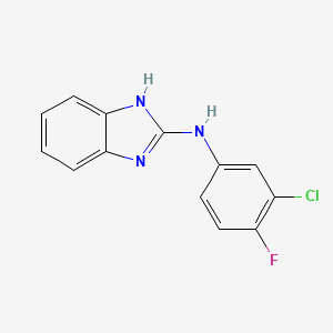 N-(3-Chloro-4-fluorophenyl)-1H-benzimidazol-2-amine