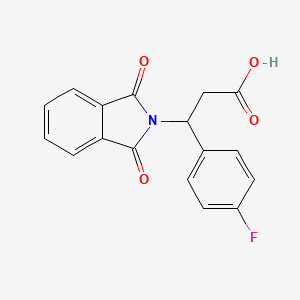 3-(1,3-Dioxo-1,3-dihydro-isoindol-2-yl)-3-(4-fluoro-phenyl)-propionic acid