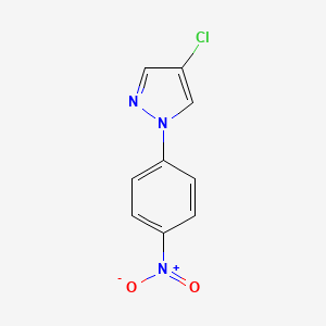 molecular formula C9H6ClN3O2 B8778748 4-chloro-1-(4-nitrophenyl)-1H-pyrazole 