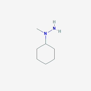molecular formula C7H16N2 B8778772 1-Cyclohexyl-1-methylhydrazine CAS No. 33668-52-9