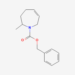 molecular formula C15H19NO2 B8778778 Benzyl 2-methyl-2,3,4,7-tetrahydro-1H-azepine-1-carboxylate CAS No. 362509-57-7