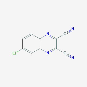 molecular formula C10H3ClN4 B8778791 6-Chloroquinoxaline-2,3-dicarbonitrile CAS No. 72114-24-0