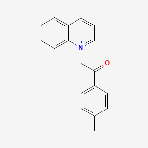molecular formula C18H16NO+ B8778843 1-(4-Methylphenacyl)quinolinium 