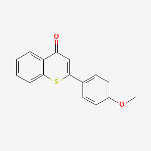 molecular formula C16H12O2S B8778858 2-(4-methoxyphenyl)-4H-thiochromen-4-one 