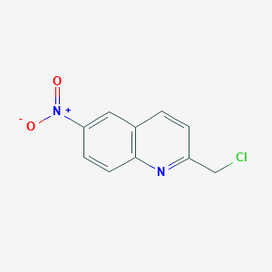 molecular formula C10H7ClN2O2 B8778863 2-(Chloromethyl)-6-nitroquinoline 