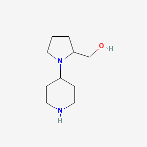 molecular formula C10H20N2O B8778882 [1-(Piperidin-4-yl)pyrrolidin-2-yl]methanol 