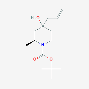 (2S)-Tert-butyl 4-allyl-4-hydroxy-2-methylpiperidine-1-carboxylate
