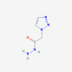 molecular formula C4H7N5O B8778927 1H-1,2,3-Triazole-1-acetic acid hydrazide 