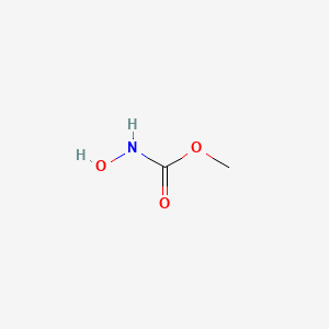 molecular formula C2H5NO3 B8778974 Carbamic acid, hydroxy-, methyl ester CAS No. 584-07-6
