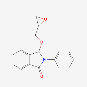 molecular formula C17H15NO3 B8779092 2,3-Dihydro-3-(oxiranylmethoxy)-2-phenyl-1H-isoindol-1-one CAS No. 50516-42-2