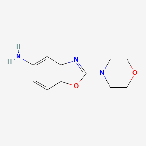 molecular formula C11H13N3O2 B8779195 5-Amino-2-morpholin-4-yl-1,3-benzoxazole CAS No. 926225-92-5