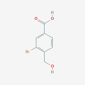molecular formula C8H7BrO3 B8779203 3-Bromo-4-(hydroxymethyl)benzoic acid 